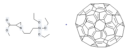N-[3-(Triethoxysilyl)propyl-2-carbomethoxyaziridine is used to produce N-[3-(Triethoxysilyl)propyl]-2-carbomethoxy-3,4-fulleropyrrolidine
